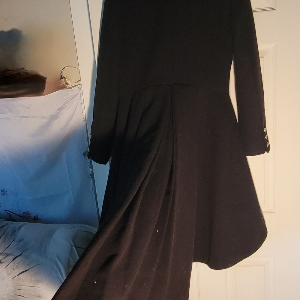 Black High Low Overcoat